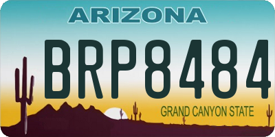 AZ license plate BRP8484