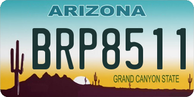 AZ license plate BRP8511