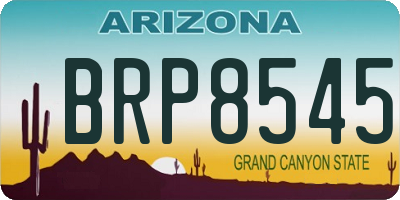 AZ license plate BRP8545