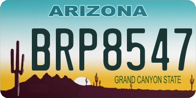 AZ license plate BRP8547