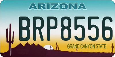 AZ license plate BRP8556