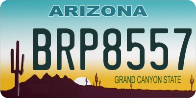 AZ license plate BRP8557
