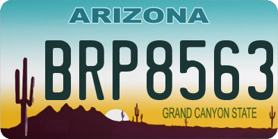AZ license plate BRP8563