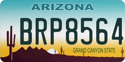 AZ license plate BRP8564