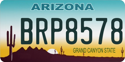 AZ license plate BRP8578