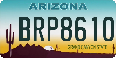 AZ license plate BRP8610
