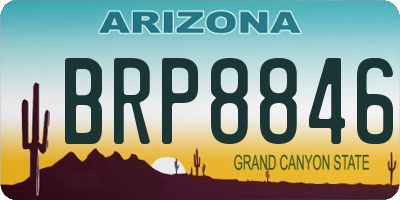 AZ license plate BRP8846