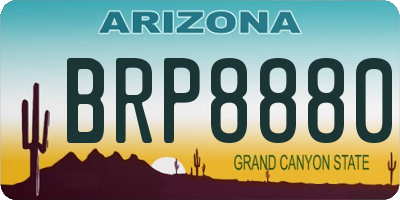 AZ license plate BRP8880