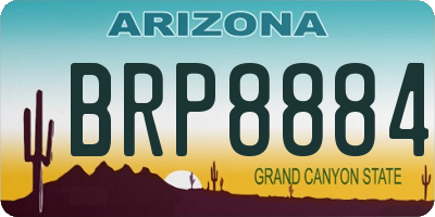 AZ license plate BRP8884