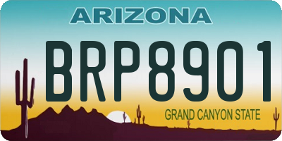 AZ license plate BRP8901