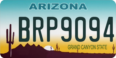 AZ license plate BRP9094