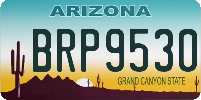 AZ license plate BRP9530