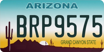 AZ license plate BRP9575