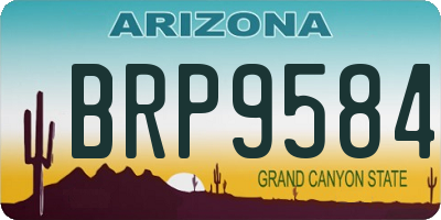 AZ license plate BRP9584