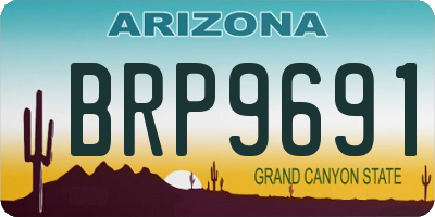 AZ license plate BRP9691