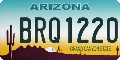 AZ license plate BRQ1220