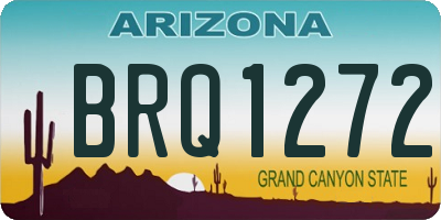 AZ license plate BRQ1272