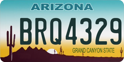 AZ license plate BRQ4329