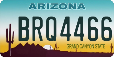 AZ license plate BRQ4466