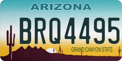 AZ license plate BRQ4495