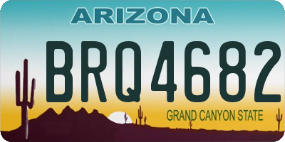 AZ license plate BRQ4682