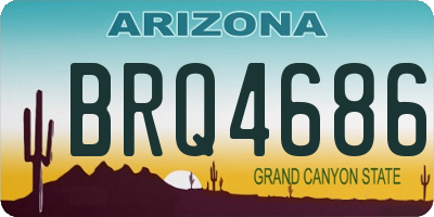 AZ license plate BRQ4686