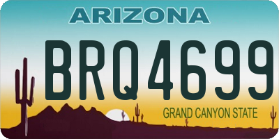AZ license plate BRQ4699