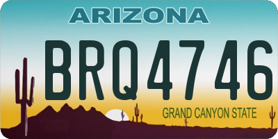 AZ license plate BRQ4746