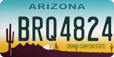 AZ license plate BRQ4824