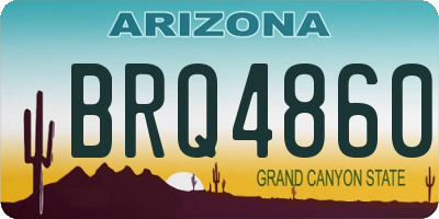 AZ license plate BRQ4860