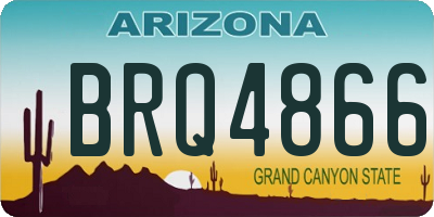AZ license plate BRQ4866