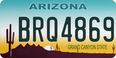 AZ license plate BRQ4869