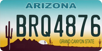 AZ license plate BRQ4876