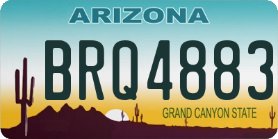 AZ license plate BRQ4883