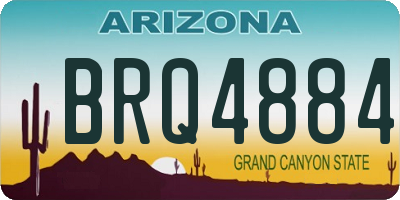 AZ license plate BRQ4884