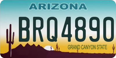 AZ license plate BRQ4890