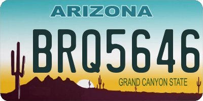 AZ license plate BRQ5646