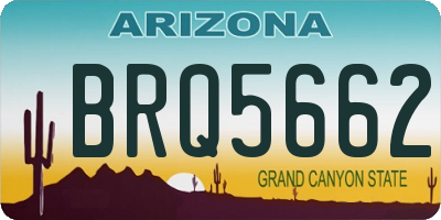 AZ license plate BRQ5662