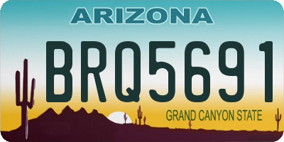 AZ license plate BRQ5691