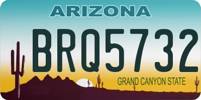 AZ license plate BRQ5732