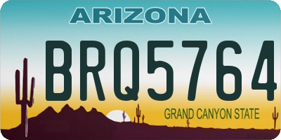 AZ license plate BRQ5764
