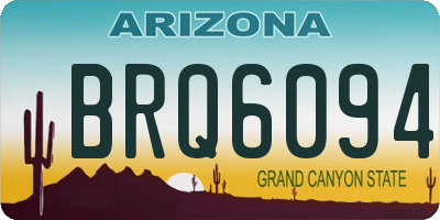AZ license plate BRQ6094