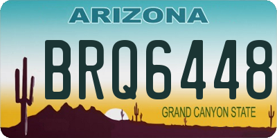 AZ license plate BRQ6448