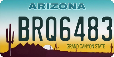 AZ license plate BRQ6483