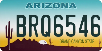 AZ license plate BRQ6546