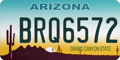 AZ license plate BRQ6572