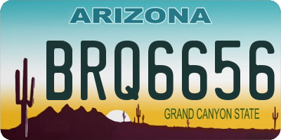 AZ license plate BRQ6656