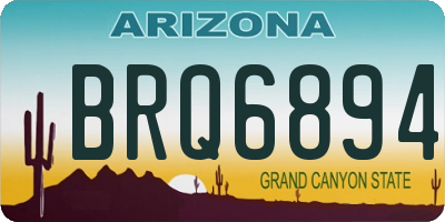 AZ license plate BRQ6894