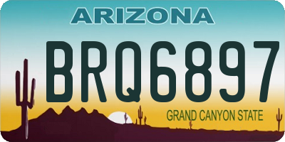 AZ license plate BRQ6897