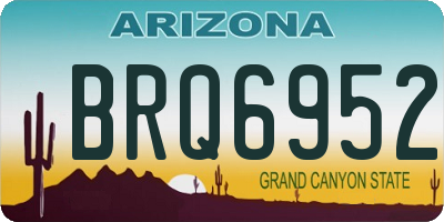 AZ license plate BRQ6952